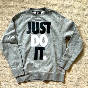 Nike’s classic sweatshirt logo. Just do it!